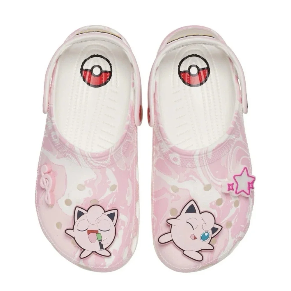 Crocs Pokemon Jigglypuff Classic Clogs Pink Light Up Mens Size 10 W 12 NWB